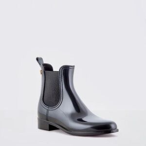 Black Chelsea Rain Boot - Women
